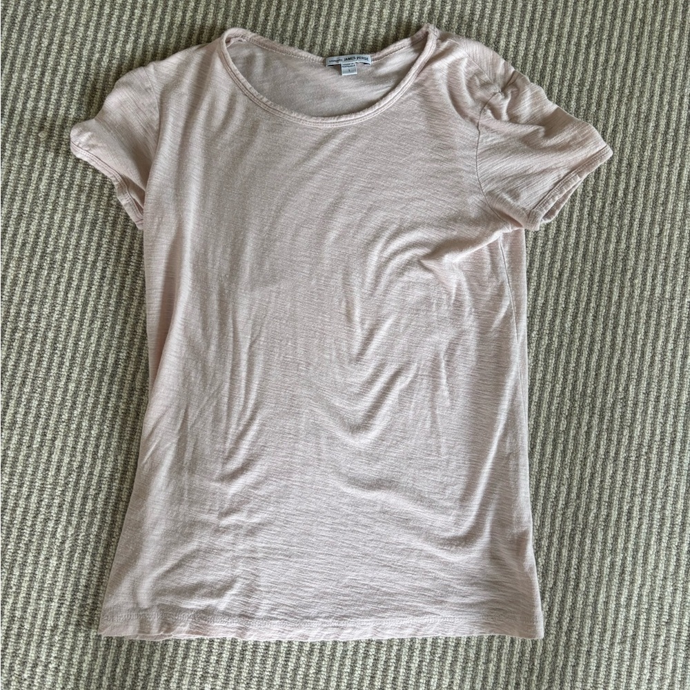 James Perce Tee in rosewater